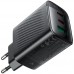 Зарядний пристрій 3xUSB 67W (2xUSB-C+USB-A) Gan A108 Fast Charger Black Acefast (6974316284048)