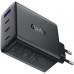 Зарядний пристрій 4xUSB 100W (3xUSB-C+USB-A) Gan A94 Fast Charger Black Acefast (6974316283133)