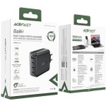 Зарядний пристрій 4xUSB 100W (3xUSB-C+USB-A) Gan A94 Fast Charger Black Acefast (6974316283133) Зарядний пристрій 4xUSB 100W (3xUSB-C+USB-A) Gan A94 Fast Charger Black Acefast (6974316283133)