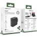 Зарядний пристрій 4xUSB 100W (3xUSB-C+USB-A) Gan A94 Fast Charger Black Acefast (6974316283133)