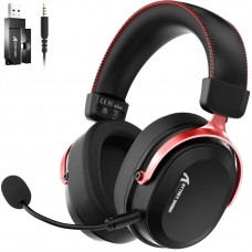 Ігрова гарнітура Attack Shark L30PRO Wireless 2.4GHz/Bluetooth/3.5mm AUX/AUX-to-Type-C Black and Red (L30PROBR_AS)