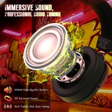 Ігрова гарнітура Attack Shark L30PRO Wireless 2.4GHz/Bluetooth/3.5mm AUX/AUX-to-Type-C Black and Red (L30PROBR_AS)