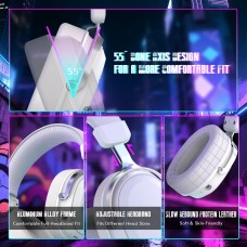 Ігрова гарнітура Attack Shark L30PRO Wireless 2.4GHz/Bluetooth/3.5mm AUX/AUX-to-Type-C White (L30PROW_AS)
