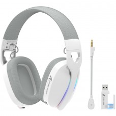 Ігрова гарнітура Attack Shark L90 Wireless 2.4GHz/Bluetooth/3.5mm PS4/PS5/Switch/Xbox/Mac/PC White (L90W_AS)