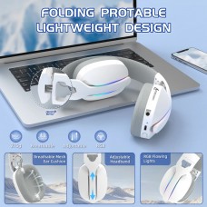 Ігрова гарнітура Attack Shark L90 Wireless 2.4GHz/Bluetooth/3.5mm PS4/PS5/Switch/Xbox/Mac/PC White (L90W_AS)