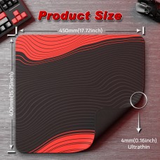 Ігрова поверхня Attack Shark CM02 450x400x4мм Contour line Black Red (CM02CLBR_AS)