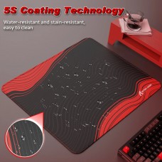 Ігрова поверхня Attack Shark CM02 450x400x4мм Contour line Black Red (CM02CLBR_AS)