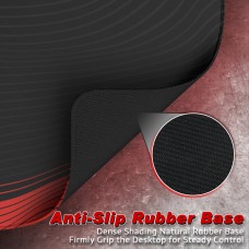 Ігрова поверхня Attack Shark CM02 450x400x4мм Contour line Black Red (CM02CLBR_AS)