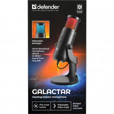 Ігровий стрім мікрофон Defender Galactar GMC 250 USB LED 1.5 м (64625)