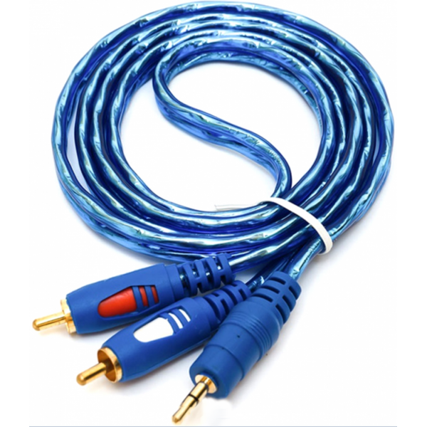 Кабель AUX Audio TRS - RCAx2 M/M 5.0м OEM (S0706)