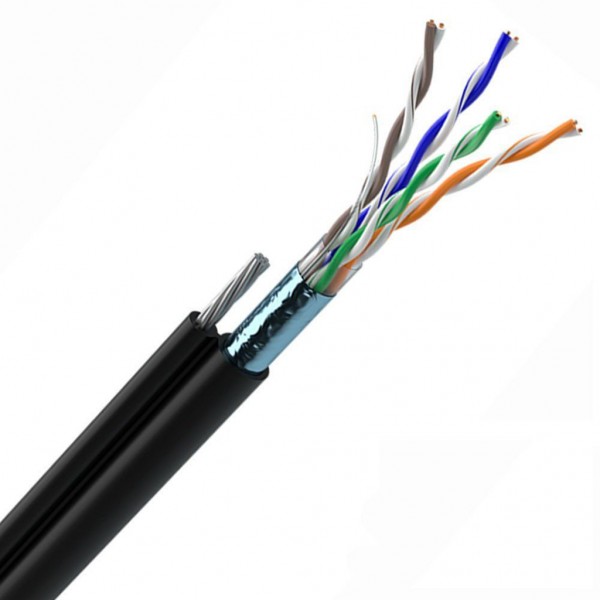 Кабель FTP Cat-5е Ок-NET (бухта 500м) для зов. пр. з тросом (49312M500)