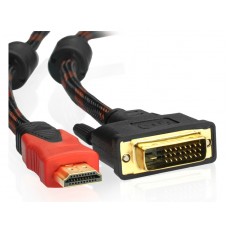 Кабель HDMI M - DVI 24M 3.0 м обплетення (B00578)