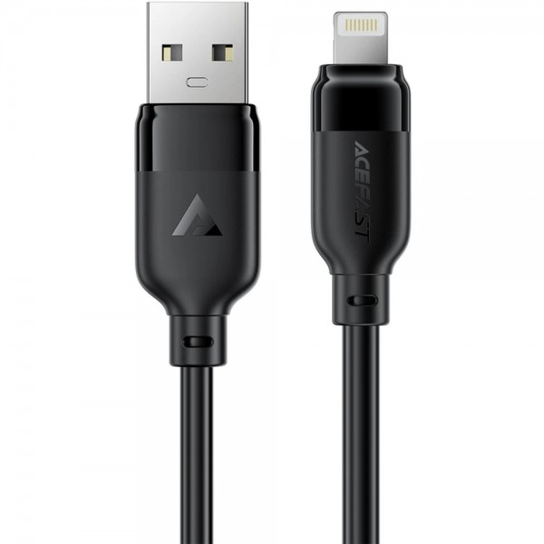 Кабель USB 2.0 AM-Lightning M  2.0м чорний TPU C16-06 Acefast (6974316286271)