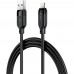 Кабель USB 2.0 AM-Lightning M  2.0м чорний TPU C16-06 Acefast (6974316286271)
