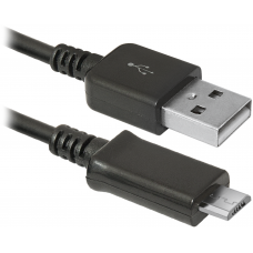Кабель USB 2.0 AM-micro BM 1.0 м чорний USB08-03H Defender (87473) Кабель USB 2.0 AM-micro BM 1.0 м чорний USB08-03H Defender (87473)