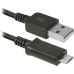 Кабель USB 2.0 AM-micro BM 1.0 м чорний USB08-03H Defender (87473)