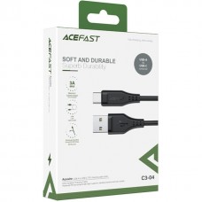Кабель USB 2.0 AM-Type-C M 1.2 м 60W TPE C3-04 Black Acefast (6974316280866) Кабель USB 2.0 AM-Type-C M 1.2 м 60W TPE C3-04 Black Acefast (6974316280866)