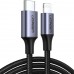 Кабель USB 2.0 Type-C M-Lightning M  1.0м  60W чорний  US304 UGREEN (60759)