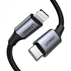 Кабель USB 2.0 Type-C M-Lightning M  1.0м  60W чорний  US304 UGREEN (60759)