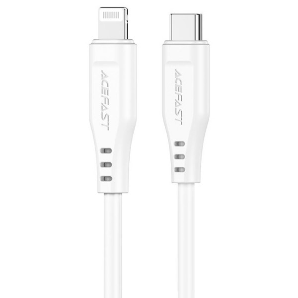 Кабель USB 2.0 Type-C M-Lightning M  1.2м білий TPE C3-01 Acefast (6974316280811)
