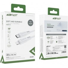 Кабель USB 2.0 Type-C M-Lightning M 1.2м білий TPE C3-01 Acefast (6974316280811) Кабель USB 2.0 Type-C M-Lightning M 1.2м білий TPE C3-01 Acefast (6974316280811)