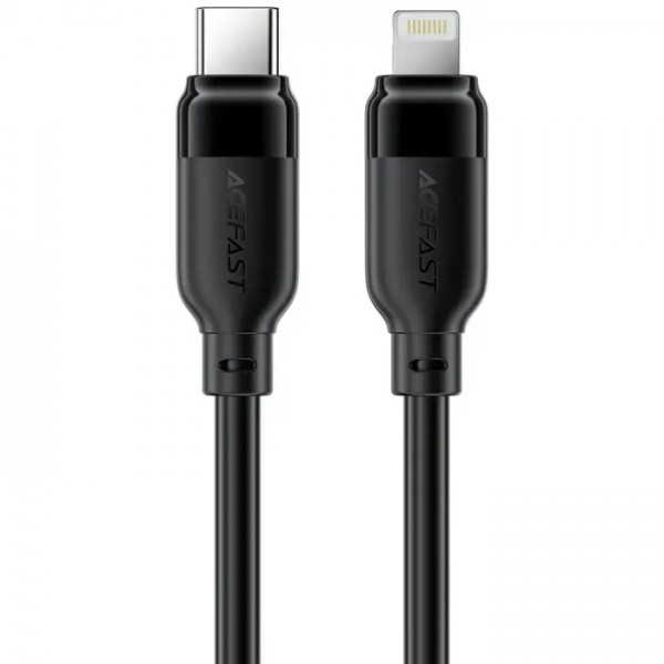 Кабель USB 2.0 Type-C M-Lightning M  1.2м чорний TPU C16-01 Acefast (6974316286196)