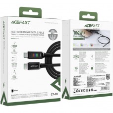 Кабель USB 2.0 Type-C M-M 1 2 м 100W with display C7-03 Acefast (6974316282778) Кабель USB 2.0 Type-C M-M 1 2 м 100W with display C7-03 Acefast (6974316282778)