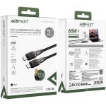 Кабель USB 2.0 Type-C M-M  1 2 м 60W silicone braid C10-03 Acefast (6974316283119)