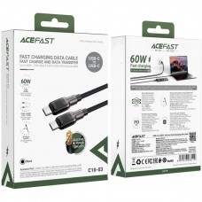 Кабель USB 2.0 Type-C M-M  1 2 м 60W silicone braid C10-03 Acefast (6974316283119)