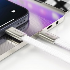 Кабель USB 2.0 Type-C M-M 1.2 м 60W ultra-thin White C24-03 Acefast (6974316286257) Кабель USB 2.0 Type-C M-M 1.2 м 60W ultra-thin White C24-03 Acefast (6974316286257)