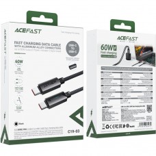 Кабель USB 2.0 Type-C M-M 1.2 м 60W Black C19-03 Acefast (6974316284475) Кабель USB 2.0 Type-C M-M 1.2 м 60W Black C19-03 Acefast (6974316284475)
