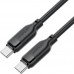 Кабель USB 2.0 Type-C M-M  1.2 м 60W Black  TPE C16-03 Acefast (6974316283805)