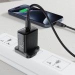 Кабель USB 2.0 Type-C M-M  1.2 м 60W Black  TPE C16-03 Acefast (6974316283805)