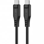 Кабель USB 2.0 Type-C M-M  1.2 м 60W TPE C3-03 Black Acefast (6974316280842)
