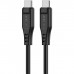 Кабель USB 2.0 Type-C M-M  1.2 м 60W TPE C3-03 Black Acefast (6974316280842)