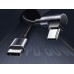 Кабель USB 2.0 Type-C M-M  2 м 90° 60W Чорний+Cірий  US255 UGREEN (50125)
