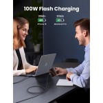 Кабель USB 2.0 Type-C M-M 3 м 100W (480Mbps)Сірий L512 UGREEN (45065) Кабель USB 2.0 Type-C M-M 3 м 100W (480Mbps)Сірий L512 UGREEN (45065)