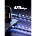 Кабель USB 2.0 Type-C M-M 3 м 100W (480Mbps)Сірий L512 UGREEN (45065) Кабель USB 2.0 Type-C M-M 3 м 100W (480Mbps)Сірий L512 UGREEN (45065)