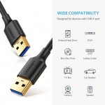 Кабель USB 3.0 AM-AM 0 5 м Чорний US128 UGREEN (10369) Кабель USB 3.0 AM-AM 0 5 м Чорний US128 UGREEN (10369)