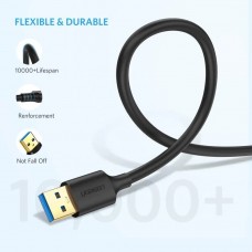 Кабель USB 3.0 AM-AM  0 5 м Чорний  US128 UGREEN (10369)