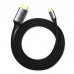 Кабель USB 3.1 Type-C M - HDMI M 1.5m 4K 60Hz Male Cable Aluminum Shell UGREEN MM142 (Gray Black) (50570)