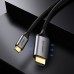 Кабель USB 3.1 Type-C M - HDMI M 1.5m 4K 60Hz Male Cable Aluminum Shell UGREEN MM142 (Gray Black) (50570)