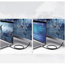 Кабель USB 3.1 Type-C M - HDMI M 1.5m 4K 60Hz Male Cable Aluminum Shell UGREEN MM142 (Gray Black) (50570)
