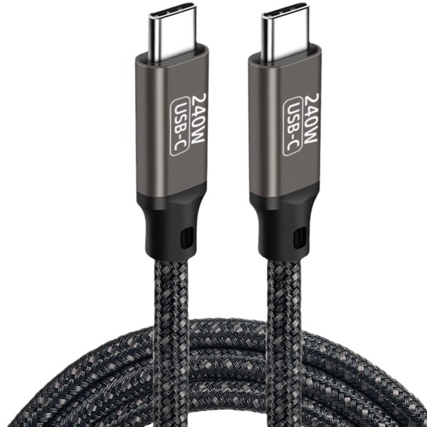 Кабель USB 3.1 Type-C M-M  3.0 м  240W 480Mbps чорний (S1027)
