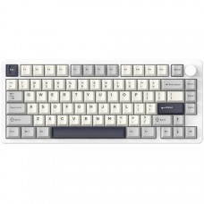 Клавіатура ігрова механічна Attack Shark X86 82кл.RGB Wireless Matcha Switch Starlight White (X86SW_AS)