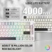 Клавіатура ігрова механічна Attack Shark X86 82кл.RGB Wireless Matcha Switch Starlight White (X86SW_AS)