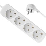 Мережевий фільтр 1.8м Defender E418 4 розетки з заземленням (992250) Мережевий фільтр 1.8м Defender E418 4 розетки з заземленням (992250)
