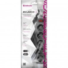 Мережевий фільтр 5 0м Defender ES largo 5 розеток чорний (994990)