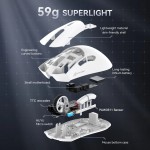 Мишка Attack Shark R1 Wireless/Bluetooth 18000dpi (PAW3311) 6кн. White (R1W_AS) Мишка Attack Shark R1 Wireless/Bluetooth 18000dpi (PAW3311) 6кн. White (R1W_AS)