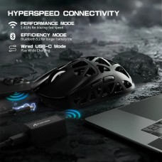Мишка Attack Shark R2 Wireless/Bluetooth 42000dpi (PAW3950) 6кн. Black (R2B_AS)